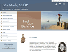 Tablet Screenshot of mendeltherapy.com
